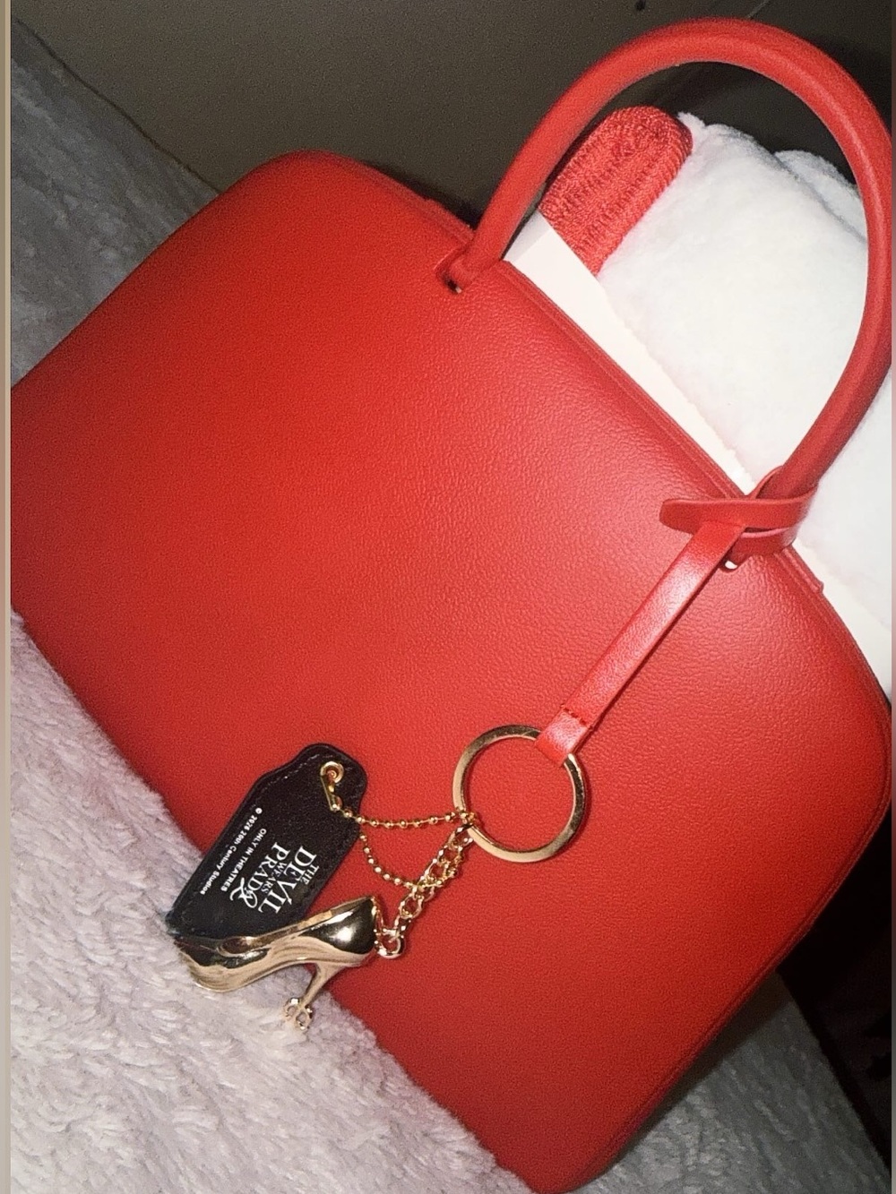 The Devil Wears Prada Bag with Gold Charm